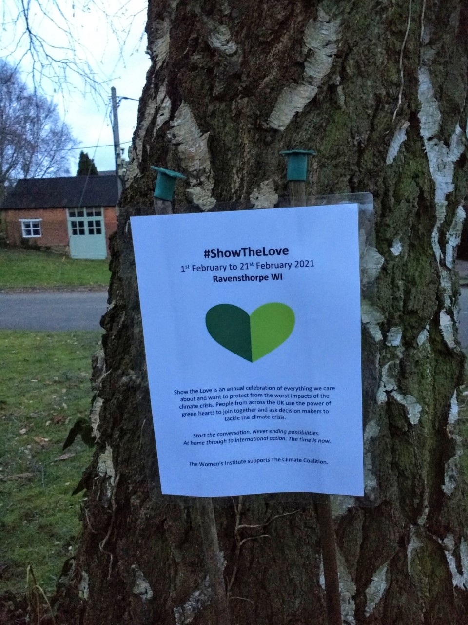 WI notice on tree 21.02 WI notice on tree