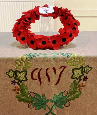 Poppy Wreath and Cloth