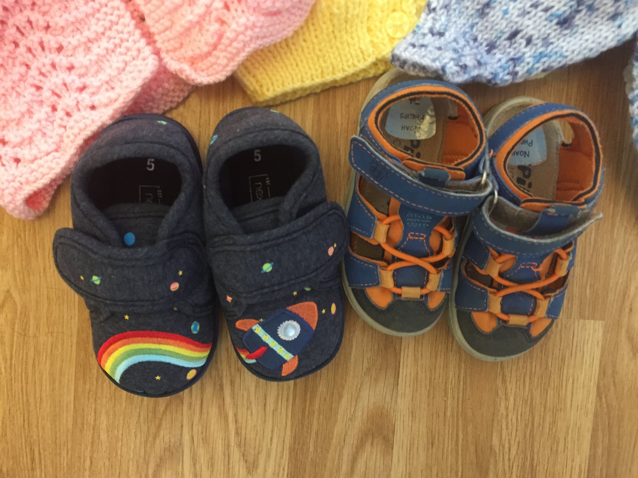 Tiny shoes donated