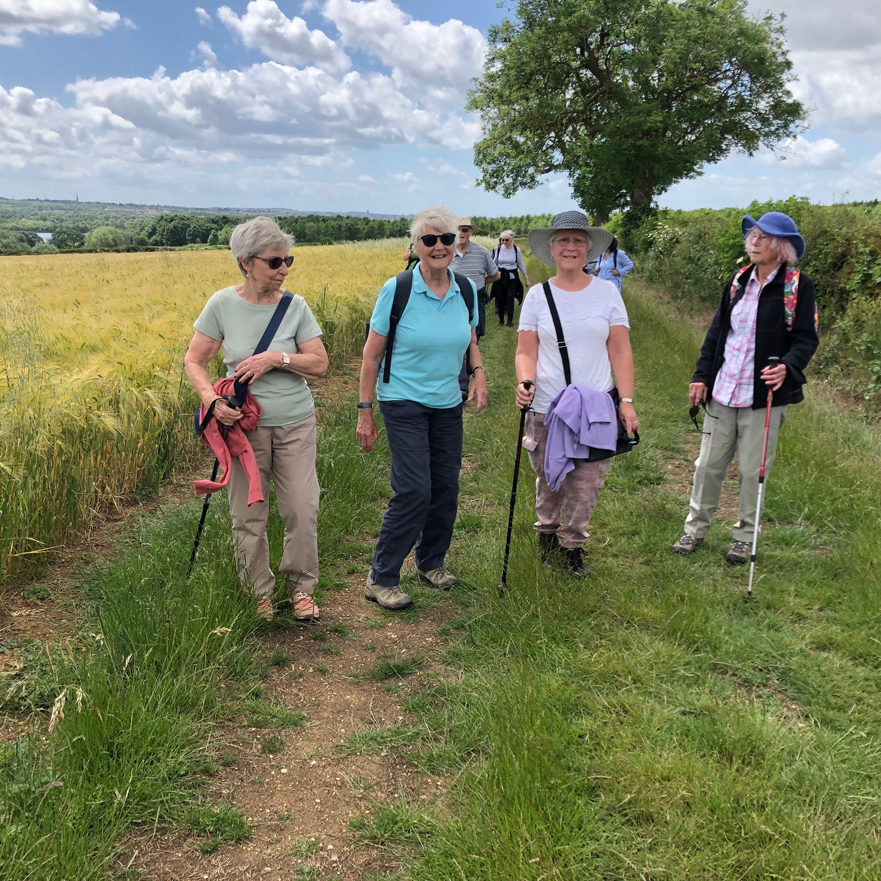 22.06 Barton Seagrave members on County walk