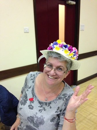 Val in her Easter Bonnet