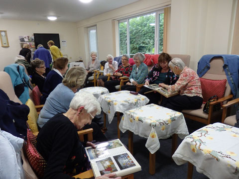 Members enjoying centenary tea afternoon