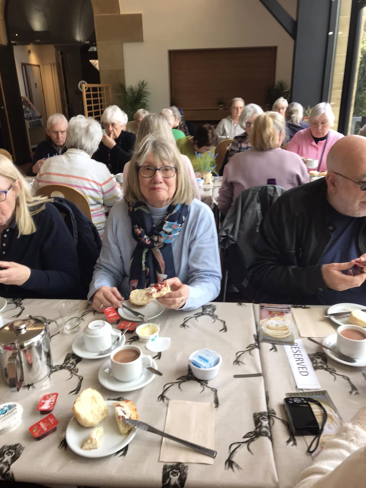 Cream tea at Buckfast Abbey