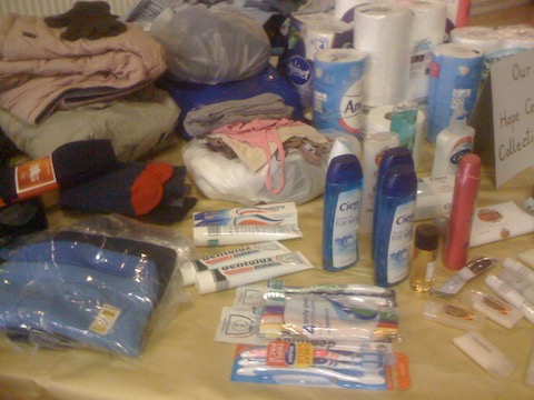Donations to the Hope Centre