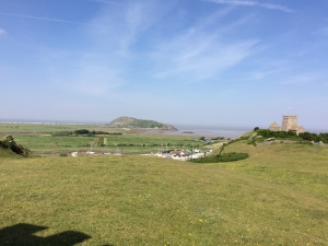 View of Brean Down and Church