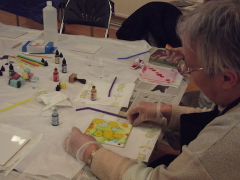 Alcohol Inks Talk and Practical Work