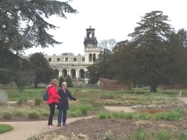 Admiring the Gardens