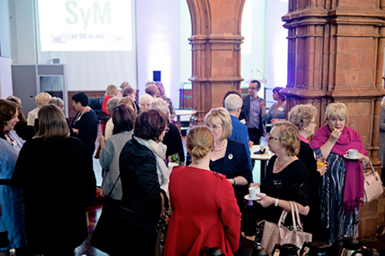 WI members in Wales networking at an event