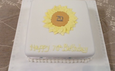 70th birthday cake