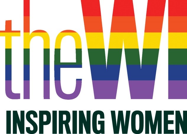 The WI logo in Pride colours