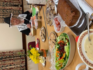 22.03 Welsh lady with food 22.03 Welsh lady with food
