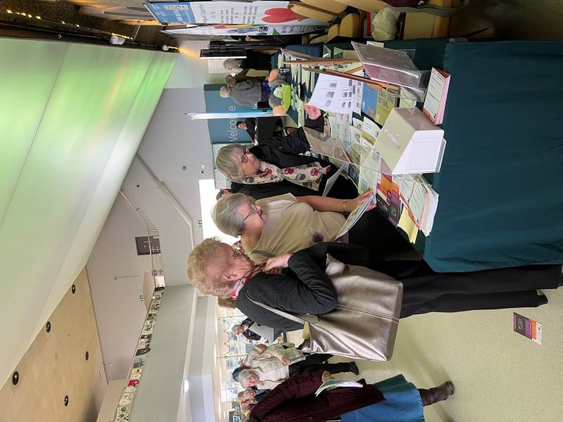 Delegates at the PA stand