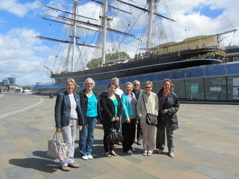 Group in front of Cutty Sark