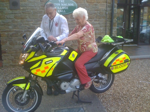 Maisie on Bike