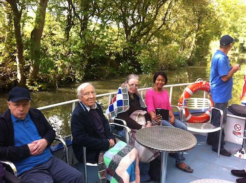 Passengers on the boat