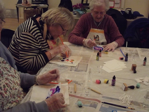 Alcohol Inks Talk and Practical Work