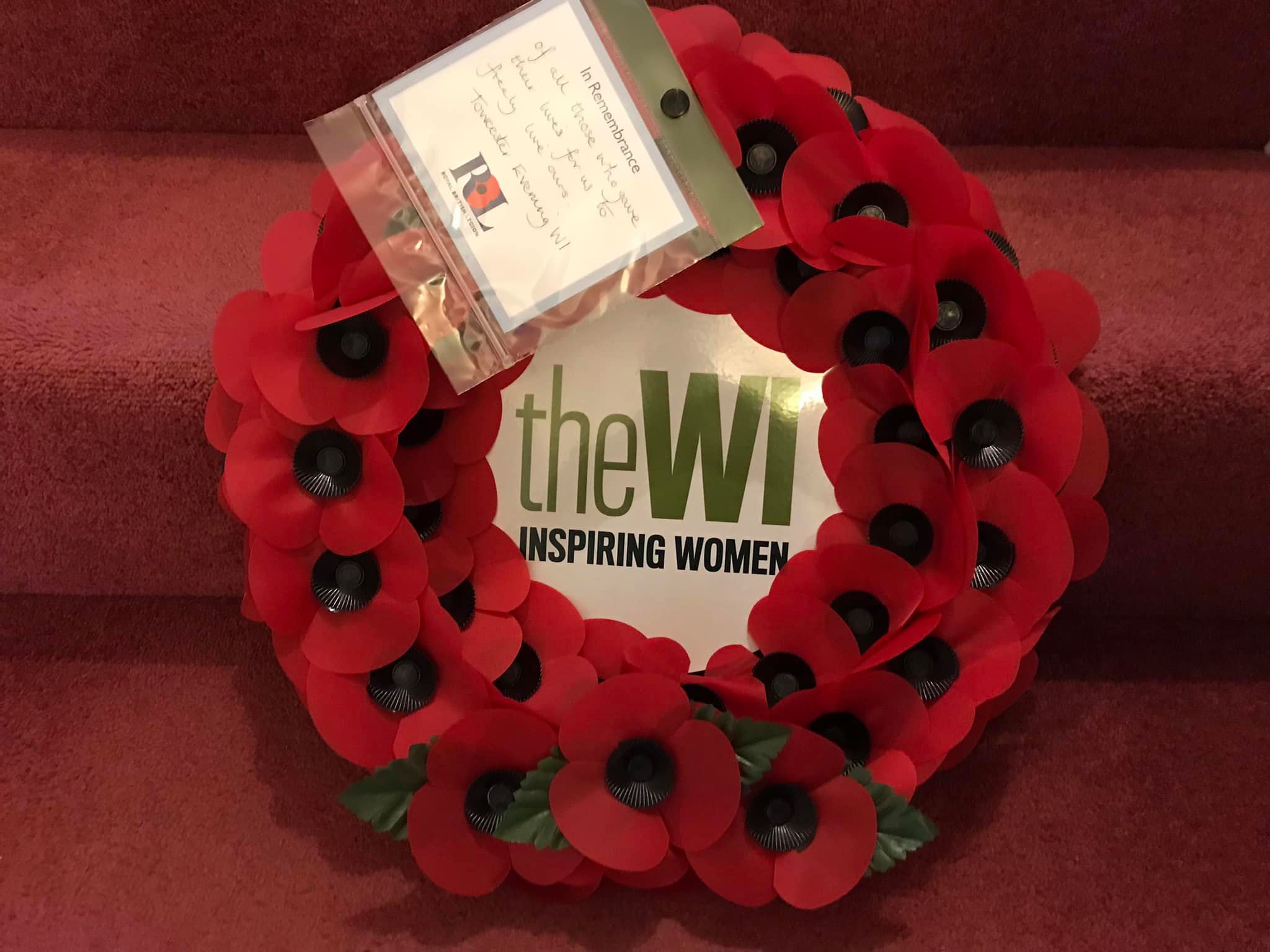 Towcester Evening WI Poppy Wreath