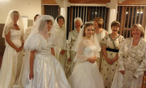 Wedding Show of gowns dating from 1915 to 2015