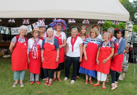 The WI ladies hosting the Street Party