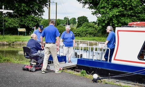 Passengers on the boat