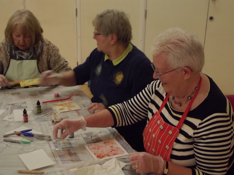 Alcohol Inks Talk and Practical Work