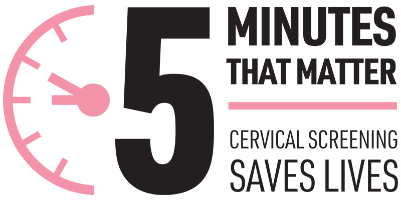Campaign Logo for the Five Minutes That Matter Cervical Screening WI Campaign