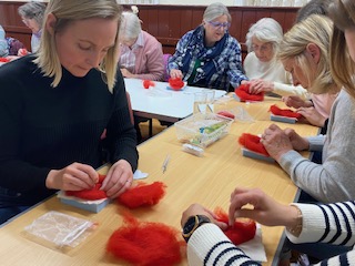 23.04 Members needle felting