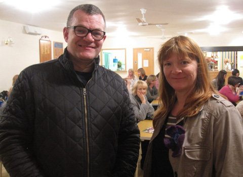 Little Bowden WI, Jonathan Harvey (left) and Grainne Purkiss