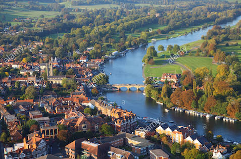 Aerial view of Henley-on-Thames