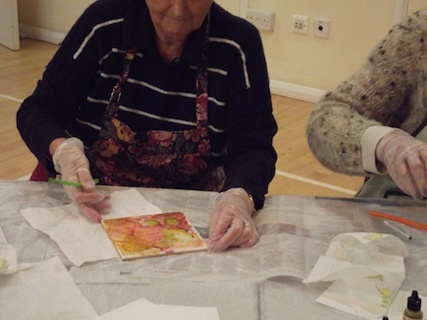 Alcohol Inks Talk and Practical Work