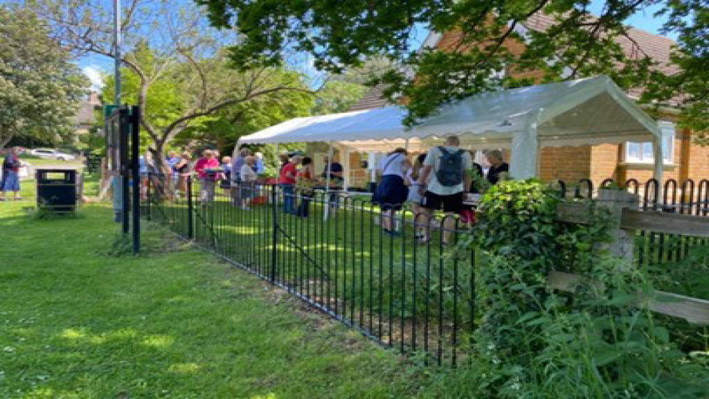 Plant sale tent