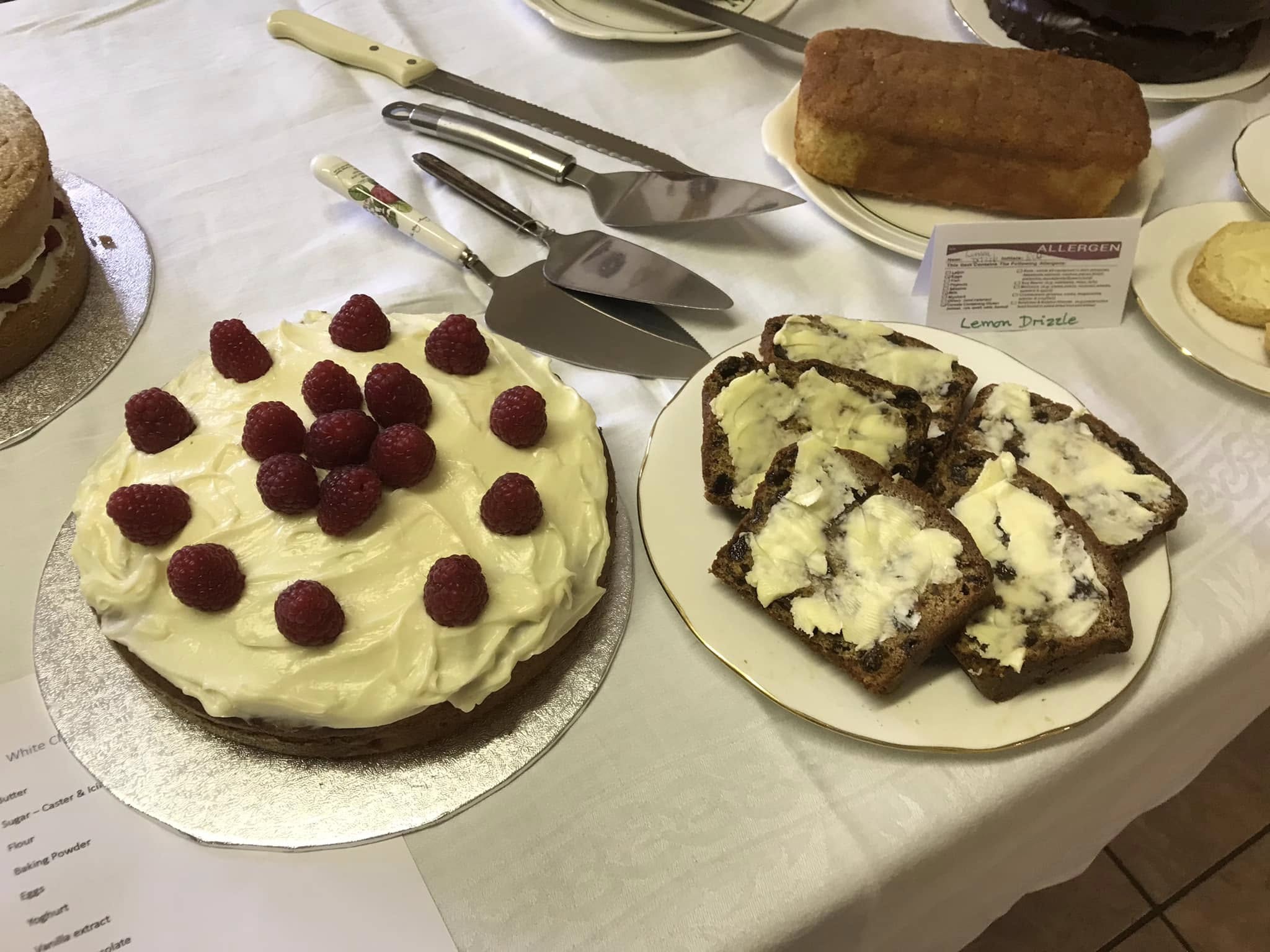 Raspberry cake and barabrith