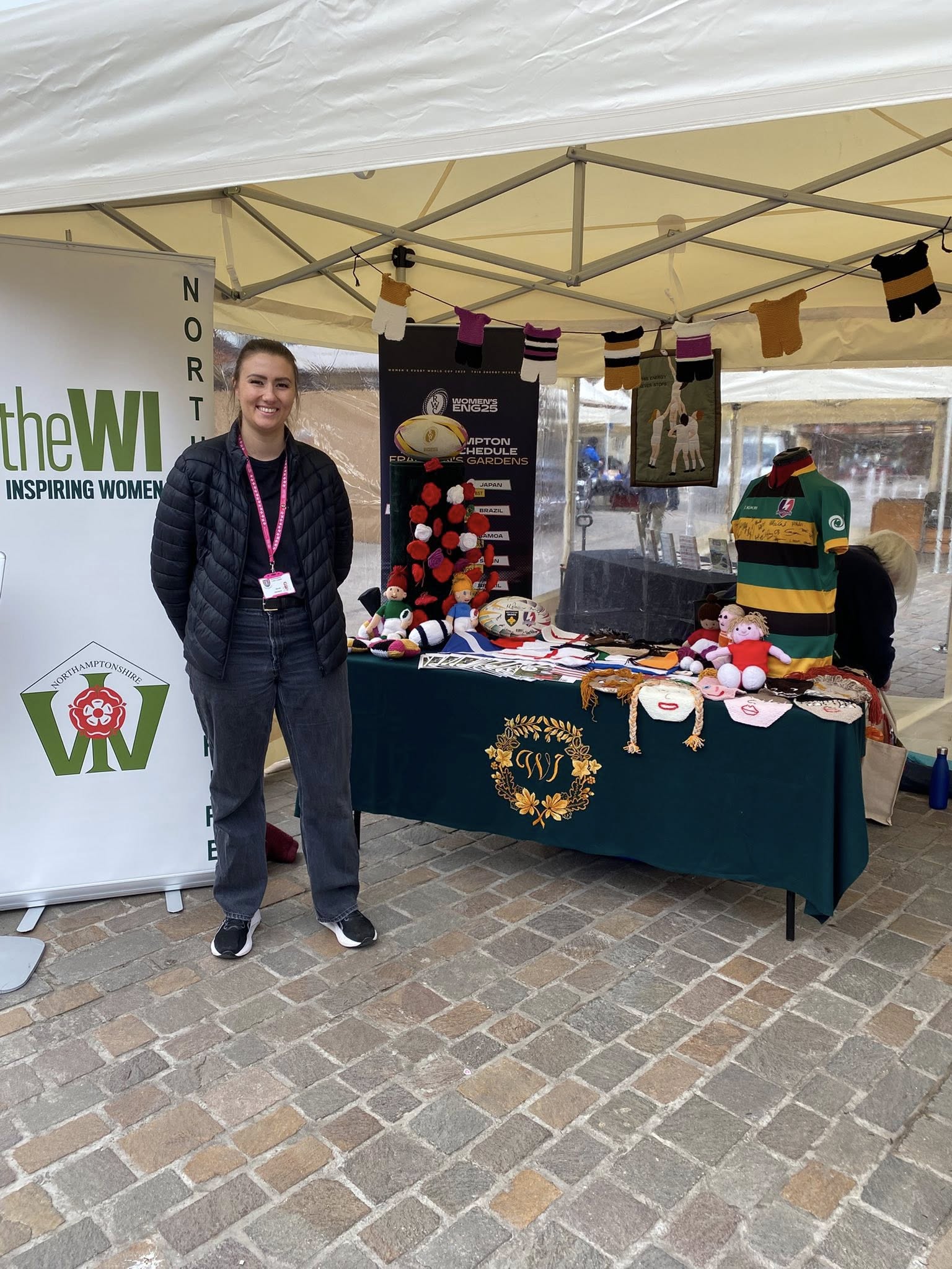 25.04 Before the crowds came at St George's Day event Market Square Northampton