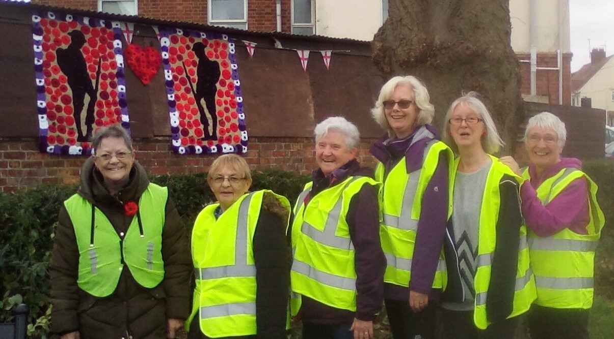 22.11 Members with poppies