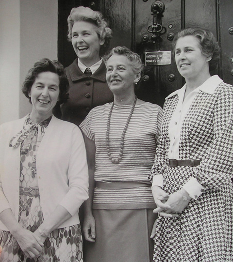 Olive Odell, Kate Foss, Pat Jacob, Patricia Batty Shaw
