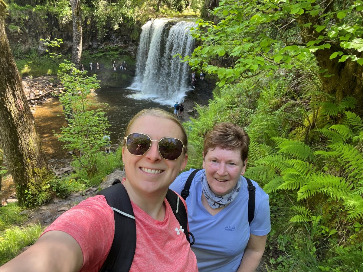 Staff members of the Women's Institute fundraise by walking the three peaks