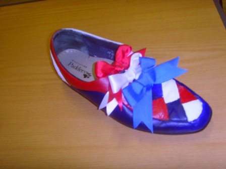 October Winning Entry for Decorated Shoe