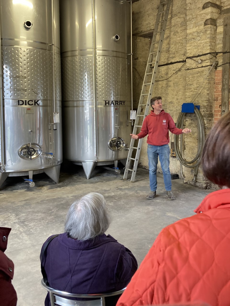 Farmer Philip Saxby speaking