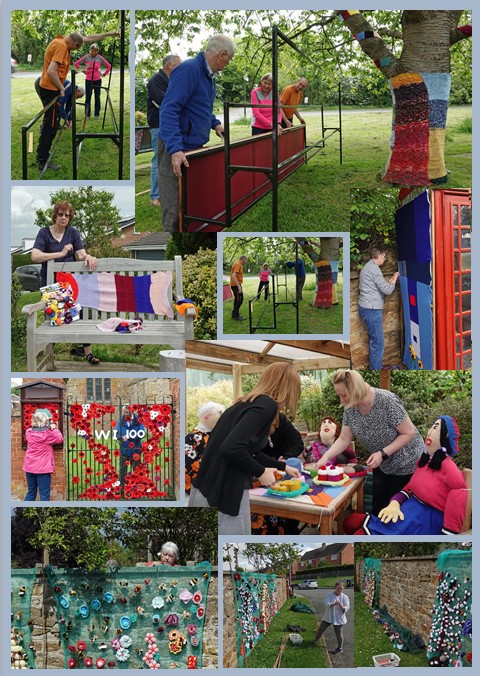 Centenary Yarn Bombing Setup